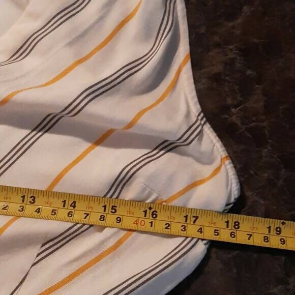 BB Dakota Rayon Belted Jumpsuit - Stripes - White Multi/Ivory - Picture 7 of 10